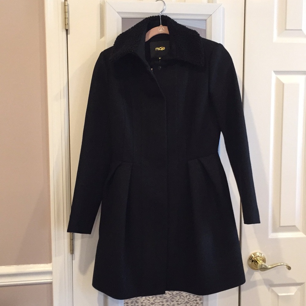 Maje Wool mid-length coat